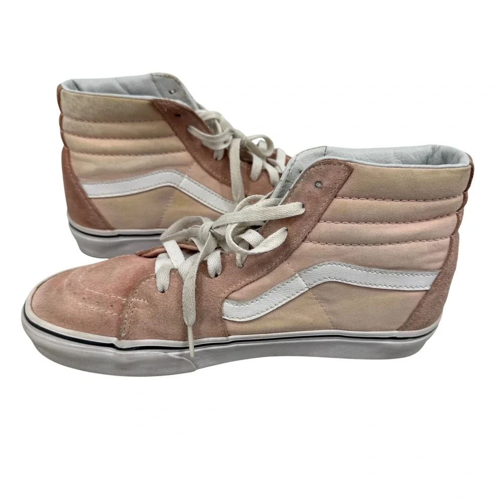 Vans x Disney Sk8-Hi Mickey Minnie Mouse Pink Suede Floral Sneakers‎ Womens 9